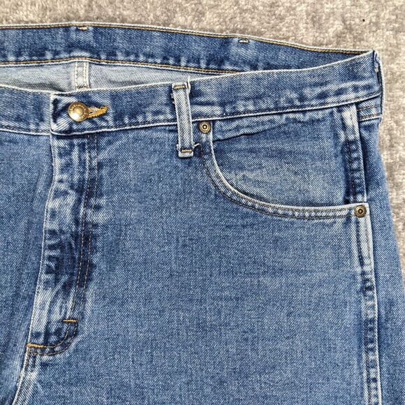 Wrangler Straight Leg Jeans Men‎ Size 40x32 Blue 100% Cotton - Picture 4 of 13